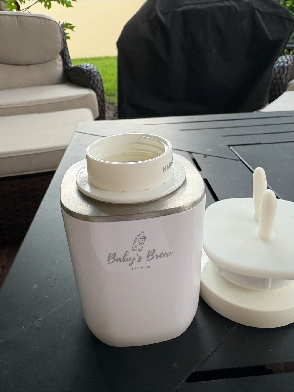 The Baby’s Brew Portable Bottle Warmer + Multiple Bottle Adapters White